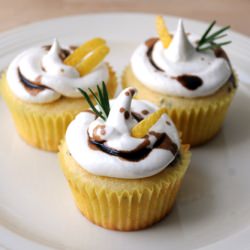 Lemon Rosemary Cupcakes