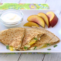 Chicken & Peach Quesadilla