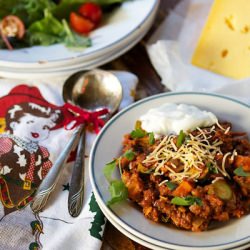 Elk Chili w/ Sweet Potatoes