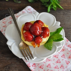 Strawberry Tarts w/ Orange Crust