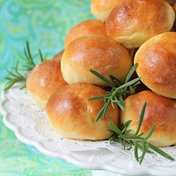 Brioche Buns with Fresh Rosemary