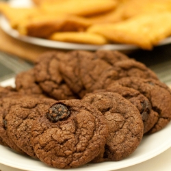 Chocolate Sour Cherry Cookies