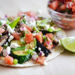 Grilled Vegetable Tostadas