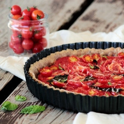 Garden Tomato & Basil Tart