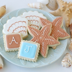 Beach Wedding Cookies