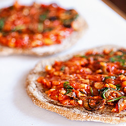 Stove Top Pineapple Broccoli Pizzas