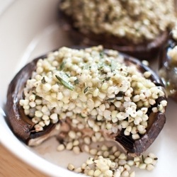 Buckwheat Filled Mushrooms