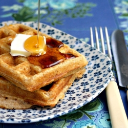 Maple Walnut Waffles