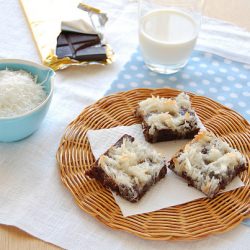 Lacy Coconut-Topped Brownies