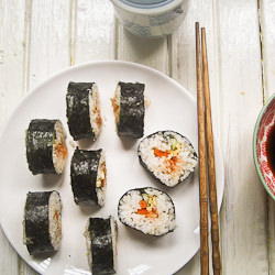 Tuna and Kimchi Kimbap