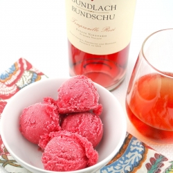 Pluot Rosé Sorbet