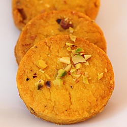 Eggless Saffron Cookies