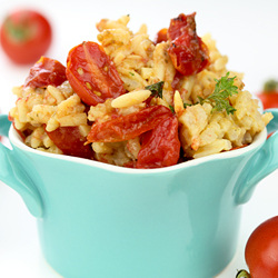 Oven Roasted Cherry Tomato Risotto