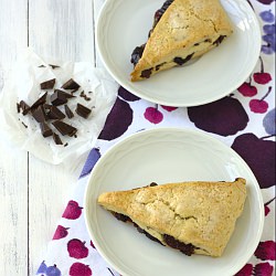 Dark Chocolate Cherry Scones