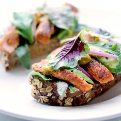 Open Faced Salmon Sandwiches