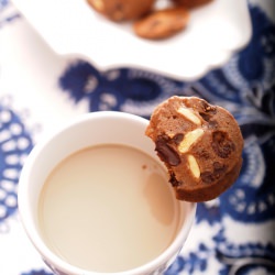 White and Dark Choc Chips Cookies