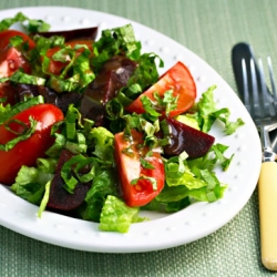 Tomato, Beet and Basil Salad