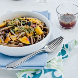 Linguine w/ Mango & Aubergine