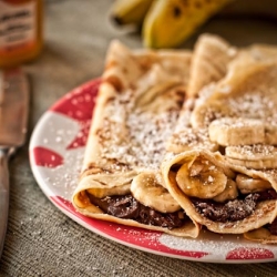 Nutella Banana Crepes