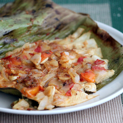 Fish Baked in Banana Leaf