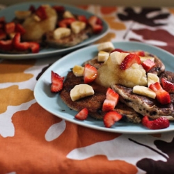 Blueberry Buckwheat Pancakes