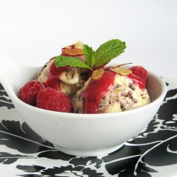 Chocoberry Almond Swirl Semifreddo