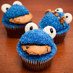 Cookie Monster Cupcakes