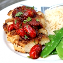 Chicken with Tomato-Herb Pan Sauce