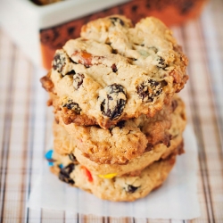 Peanut Butter Oatmeal Gorp Cookies