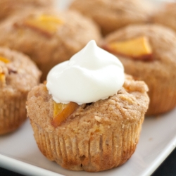 Whole Wheat Nectarine Cupcakes