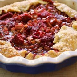 Raspberry Rhubarb Galette