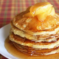 Pancakes with Apple Cinnamon Syrup