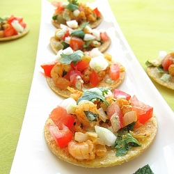 Mini Shrimp Tostadas