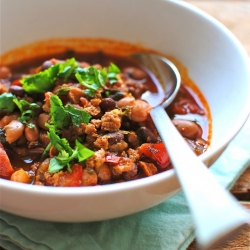 Soy Chorizo and Two-Bean Chili