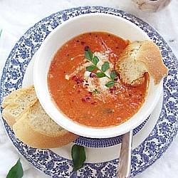 Light Tomato Coconut Soup