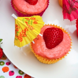 Strawberry Daiquiri Cupcakes