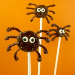 Chocolate Spider Pops