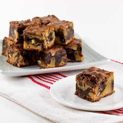 Triple Chip Chocolate Swirled Blondies