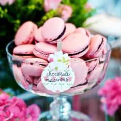 Pink Chocolate Macarons