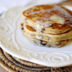 Basil & Chocolate Chip Pancakes