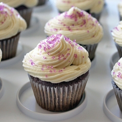 Grape Soda Pop Cupcakes