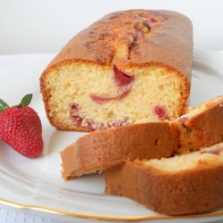 Strawberry Corn Flour Pound Cake