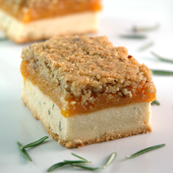 Rosemary Apricot Bars