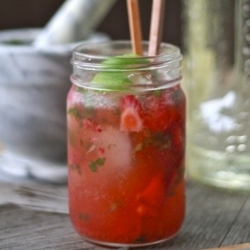 Strawberry Basil Martini