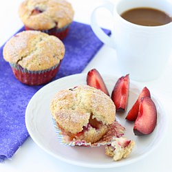 Plum Coffeecake Muffins