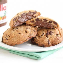 Nutella Choc Chip Cookies