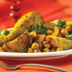 Chicken w/ Potatoes & Chickpeas