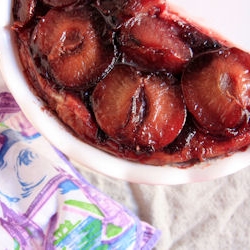 Plum Tarte Tatin