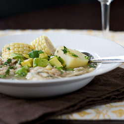 Colombian Chicken, Corn, Potato