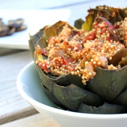 Quinoa Stuffed Artichoke